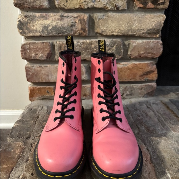 Dr. Martens Bubblegum Pink Combat Boots - Picture 1 of 3